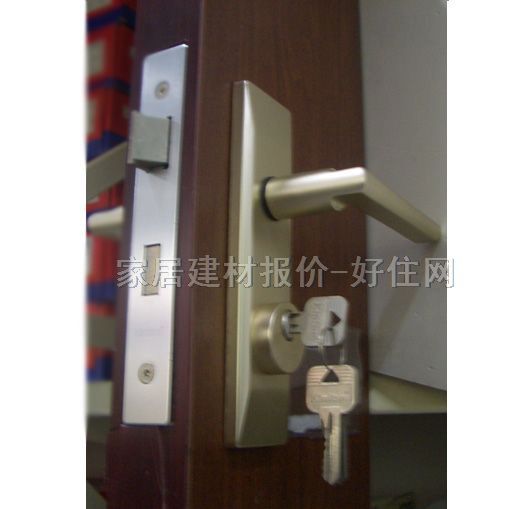 景暉木門鎖 I8-882437-09 45mm-55mm 鋅合金 執(zhí)手鎖 啞光銀
