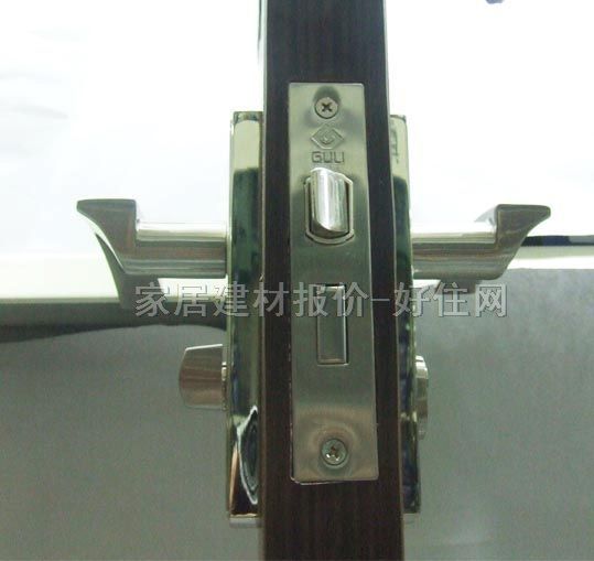 固力木門鎖 3002GG11 45mm-55mm 鋁合金 執(zhí)手鎖 閃光銀