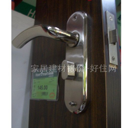 寶生源木門鎖 0569ABK 45mm-55mm 不銹鋼 執(zhí)手鎖 閃光銀