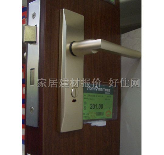 景暉木門鎖 BB-882437-09 45mm-55mm 鋁合金 執(zhí)手鎖 啞光銀