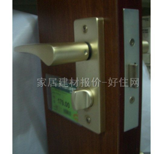 景暉木門鎖 I8812339-09 45mm-55mm 鋁合金 執(zhí)手鎖 啞光金