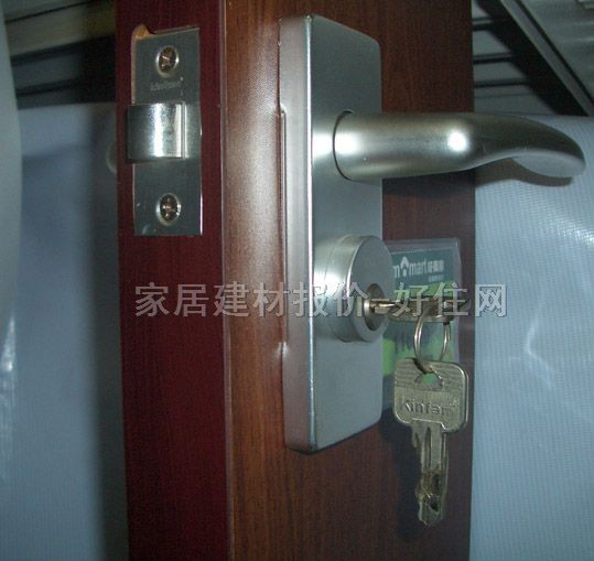 景暉木門鎖 B8561933-08 45mm-55mm 鋁合金 執(zhí)手鎖 啞光銀