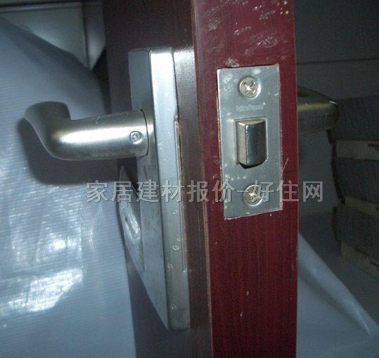 景暉木門鎖 B8-561933-08 45mm-55mm 鋁合金 執(zhí)手鎖 啞光銀