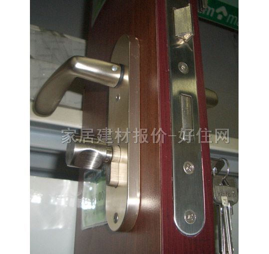 景暉木門鎖 I8-831533-09 45mm-55mm 鋁合金 執(zhí)手鎖 啞光銀