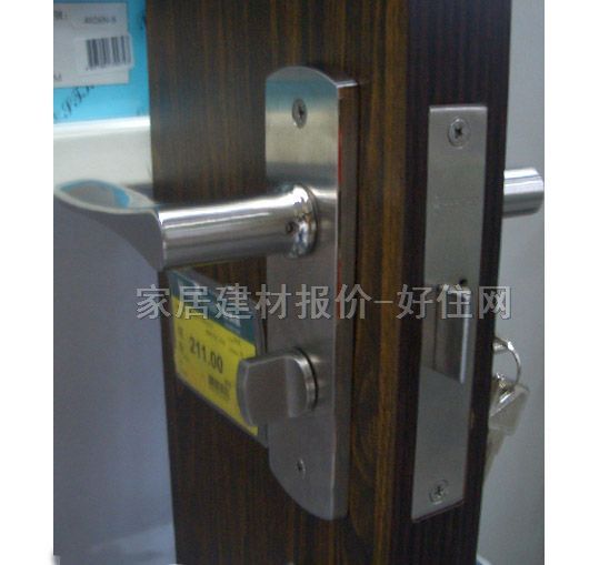 瑞高木門鎖 4026N 45mm-55mm 鋅合金 執(zhí)手鎖 啞光銀