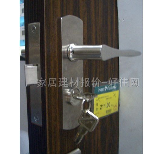 瑞高木門鎖 4026N 45mm-55mm 鋅合金 執(zhí)手鎖 啞光銀