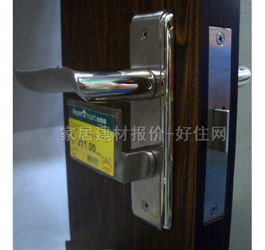 瑞高木門鎖 4018N 45mm-55mm 鋅合金 執(zhí)手鎖 閃光銀