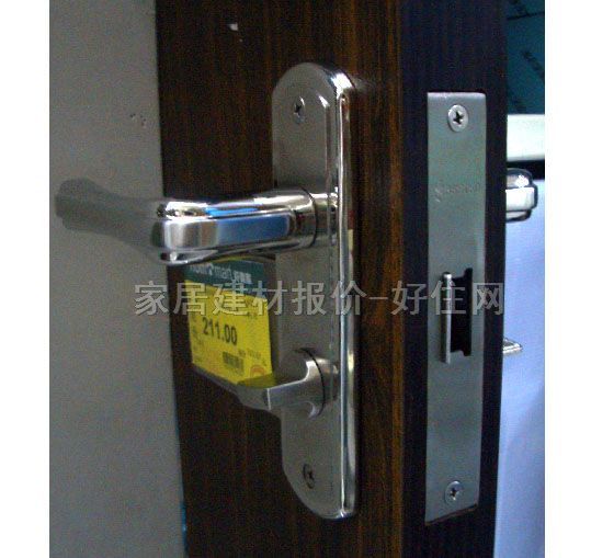 瑞高木門鎖 4036N 45mm-55mm 鋅合金 執(zhí)手鎖 閃光銀