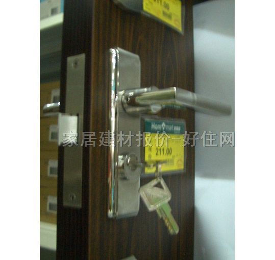 瑞高木門鎖 4016N 45mm-55mm 鋅合金 執(zhí)手鎖 閃光銀