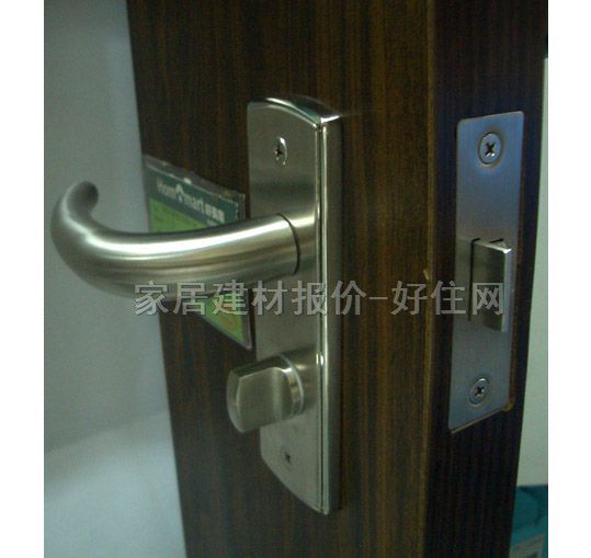 瑞高木門鎖 4312W 45mm-55mm 鋅合金 執(zhí)手鎖 啞光銀