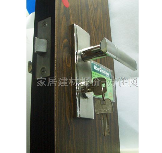 瑞高木門鎖 4801N 45mm-55mm 鋅合金 執(zhí)手鎖 啞光銀