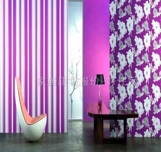 德國墻紙 花間曲系列 0.53×10M 葉紋 粉色