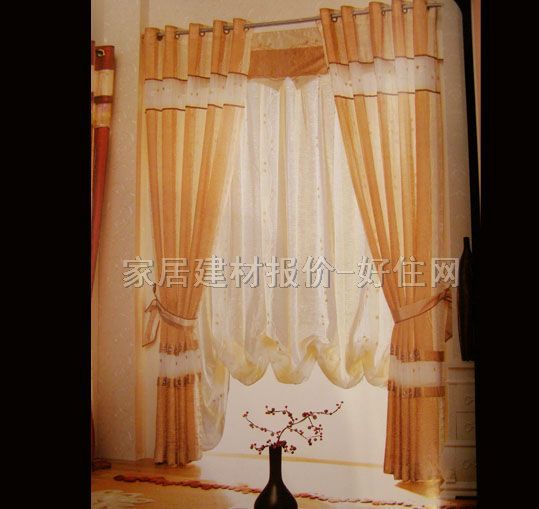依澤蘭垂簾豎簾落地簾 S050 訂做 棉質(zhì) 暖色調(diào)