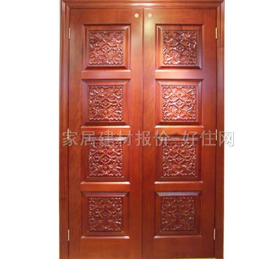 致盛原木實(shí)木門 007HD紅檀香豪華型 2630×1540mm