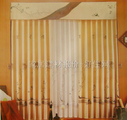 依澤蘭垂簾豎簾落地簾 花前月下6038 訂做 棉質(zhì) 暖色調(diào)