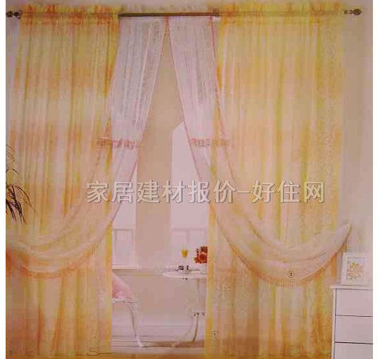 家飾美垂簾豎簾落地簾 水晶紗B289711-1 訂做 紗簾 暖色調(diào)