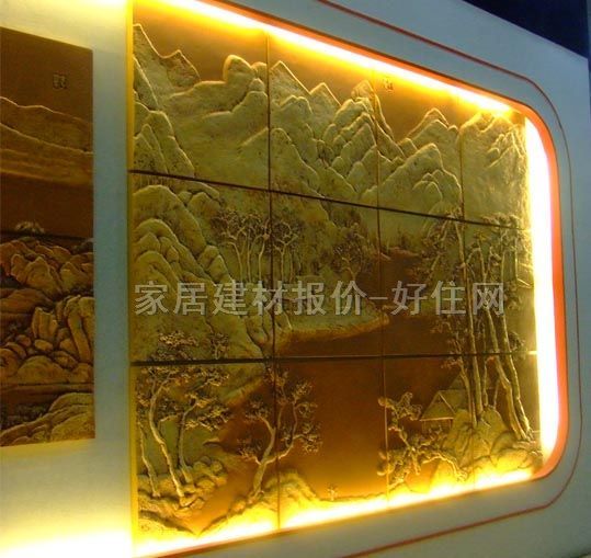 BOBU魔塊背景墻 萊德溪·覽勝 漢白 2.4M×1.8M 12塊