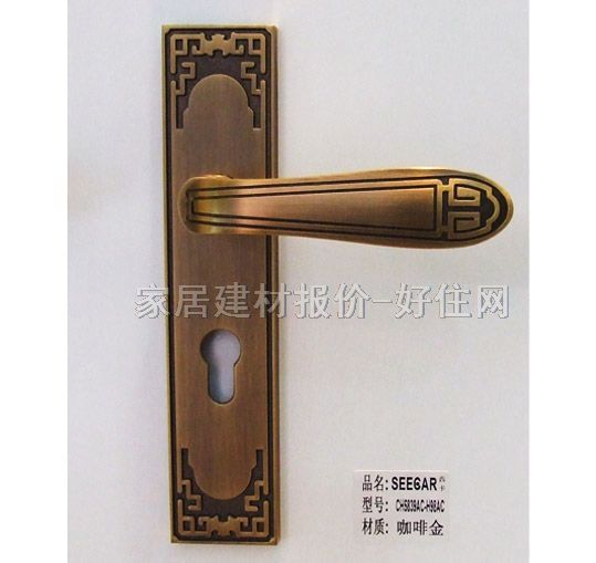 德國西卡木門鎖 CH5839AC-H98AC 45mm-55mm 黃古銅 執(zhí)手鎖 黃古銅色