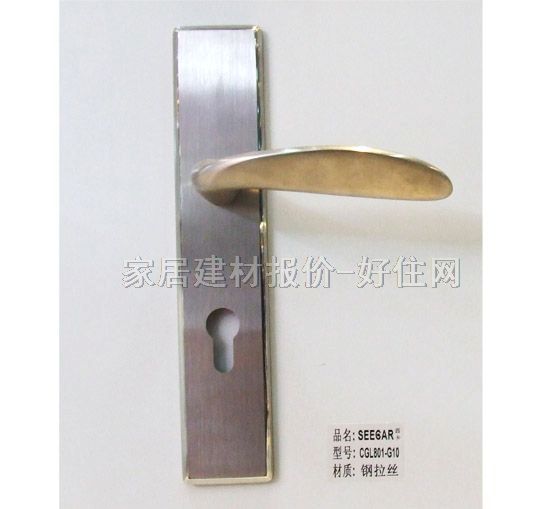 德國(guó)西卡木門(mén)鎖 CGL801-G10 45mm-55mm 不銹鋼 執(zhí)手鎖 閃光銀