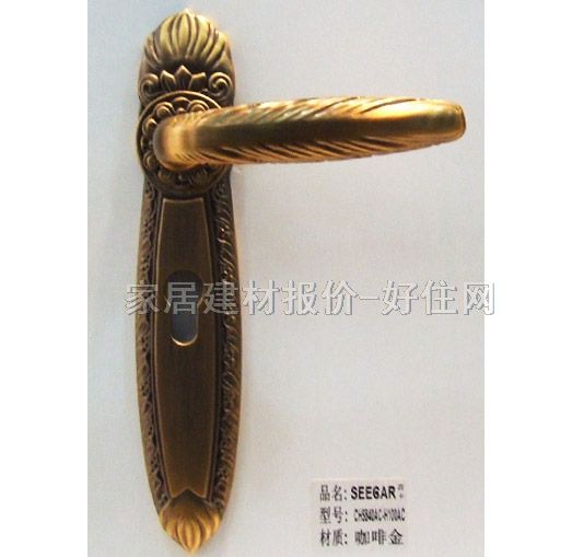 德國(guó)西卡木門(mén)鎖 CH5840AC-H100AC 45mm-55mm 度金鋅合金 執(zhí)手鎖 鍍金鋅合金