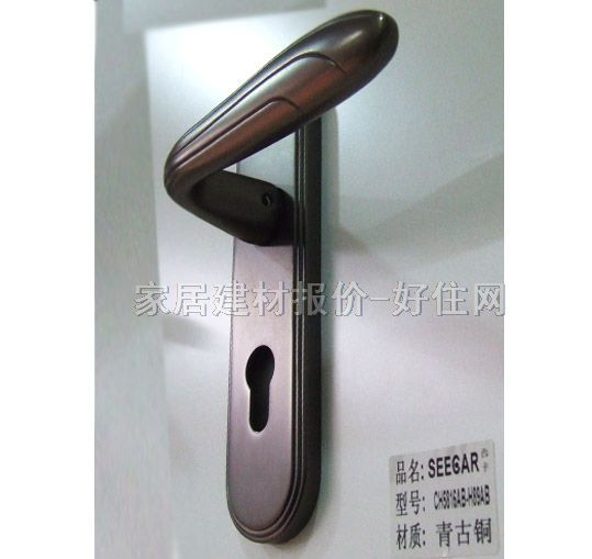 德國(guó)西卡木門鎖 CH5816AB-H89AB 45mm-55mm 不銹鋼 執(zhí)手鎖 紅古銅色