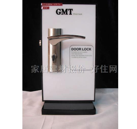 GMT木門鎖 SS0406-US15 45mm-55mm 鋅合金 執(zhí)手鎖 閃銀色