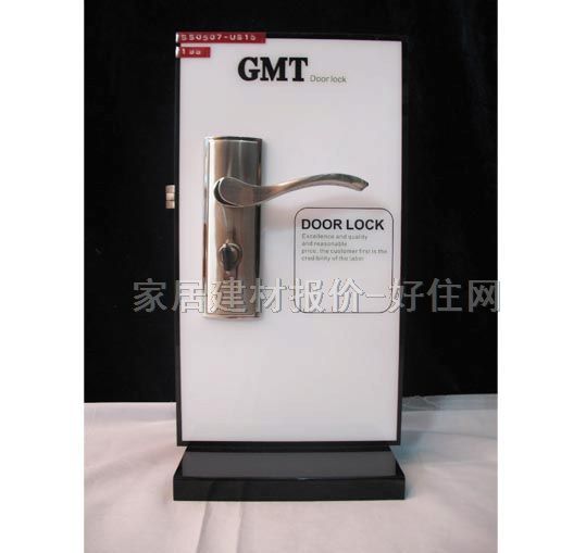GMT木門鎖 SS0507-US15 45mm-55mm 鋅合金 執(zhí)手鎖 閃銀色