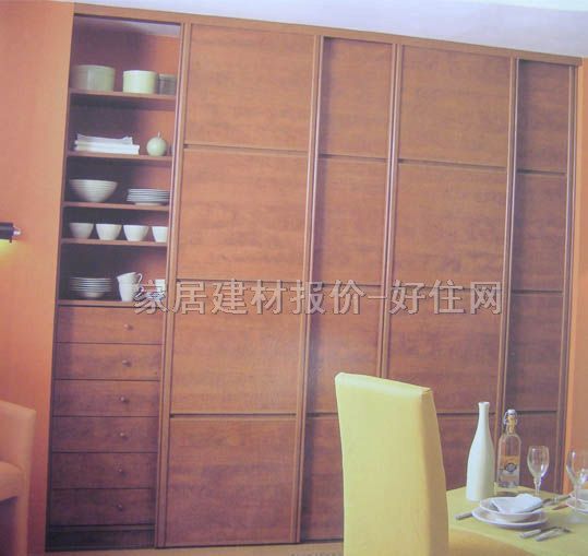 蒙丹娜衣柜推拉門 蘋果木 訂做