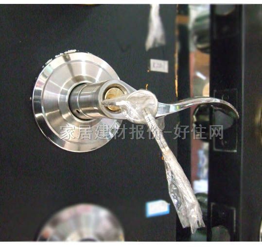 名佳木門鎖 8201 45mm-55mm 不銹鋼 執(zhí)手鎖 閃銀色