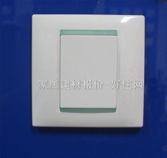 西蒙空白開關面板 59系列 59000 常用規(guī)格 綠色邊白色
