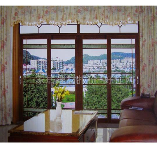 帝奧斯鋁合金門 吊軌拉門黑胡桃A-601 訂做