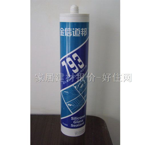 金信道邦玻璃膠(密封膠) 793中性耐候密封膠瓷白 300ml