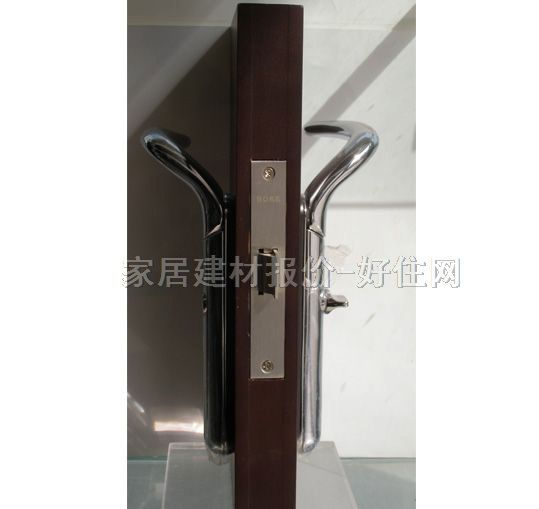 BOKE木門鎖 B5726BK-BN 45mm-55mm 鋅合金 執(zhí)手鎖 閃光銀