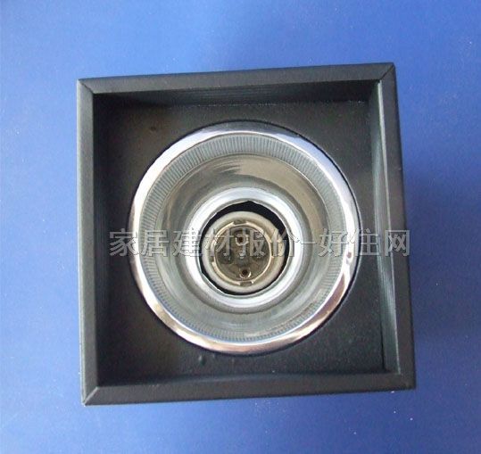 東南明裝筒燈 方形 Φ3寸 鋁合金材質(zhì)灰色 方形 螺口燈泡