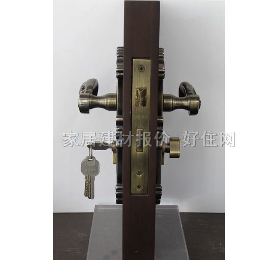 BOKE木門鎖 BE62181 45mm-55mm 青古銅 執(zhí)手鎖 青古銅色