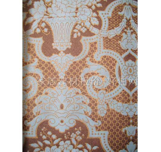 LG墻紙 PVC絨面V014-3 1.06×15.5M 歐花 橙色