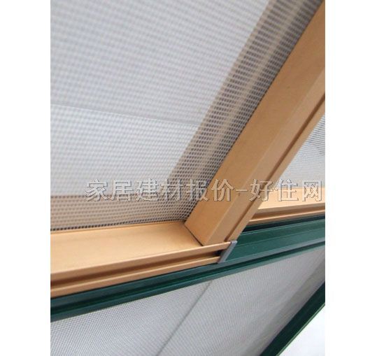 大自然紗窗 上推式(纖維網)金黃色框 訂做