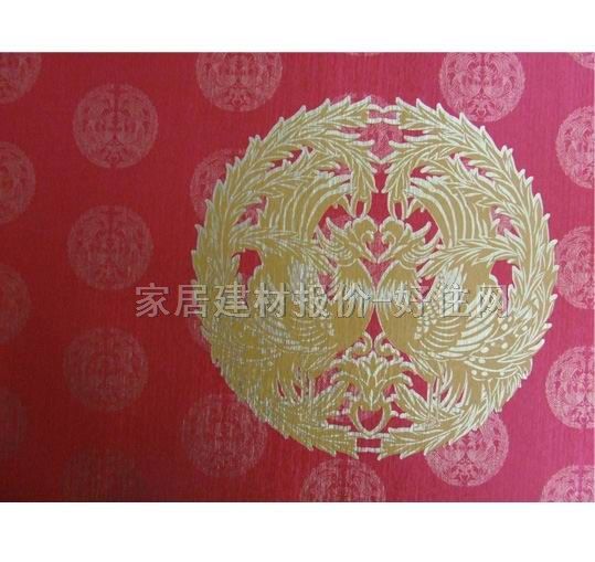 EUNICE墻紙 UB05728 0.53×10M 國(guó)畫(huà) 紅色