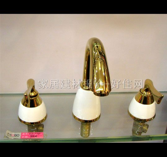 科堡面盆龍頭 KB-F681 冷熱 雙把雙孔 無 黃銅