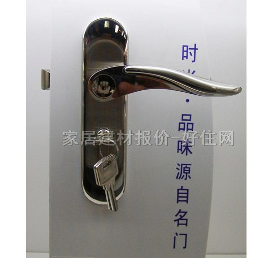 名門鎖業(yè)木門鎖 F1666鋼拉絲 45mm-55mm 鋅合金 執(zhí)手鎖 閃光銀