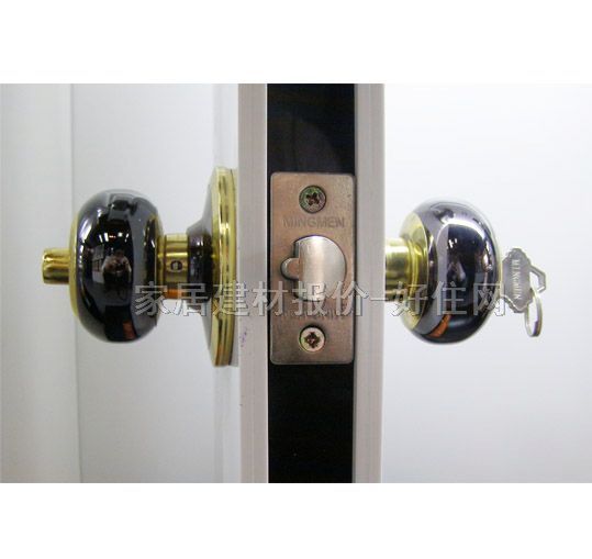 名門鎖業(yè)木門鎖 C5791槍間金 45mm-55mm 鋅合金 球鎖 黃古銅色