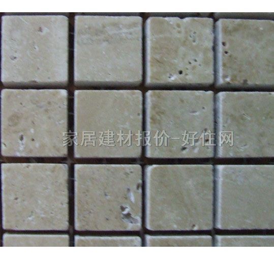 永信馬賽克 天然石1.5×1.5啞光洞石 305mm×305mm