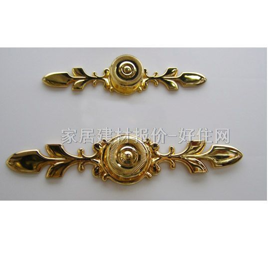 名門(mén)鎖業(yè)柜門(mén)抽屜拉手 黃色 401170 純銅 古典造型