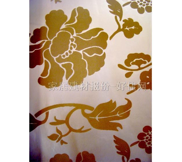 SM墻紙 無(wú)紡紙75103 8.4×0.7mm 花 白色 啡色