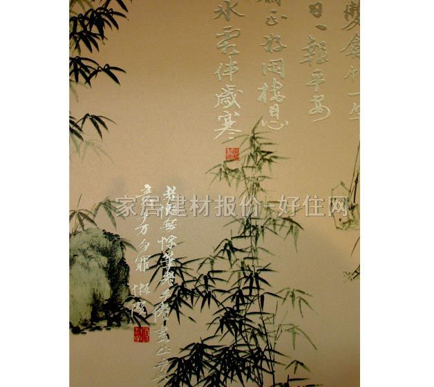 常發(fā)墻紙 PVC C99602 0.53×10.05M 國畫 米色