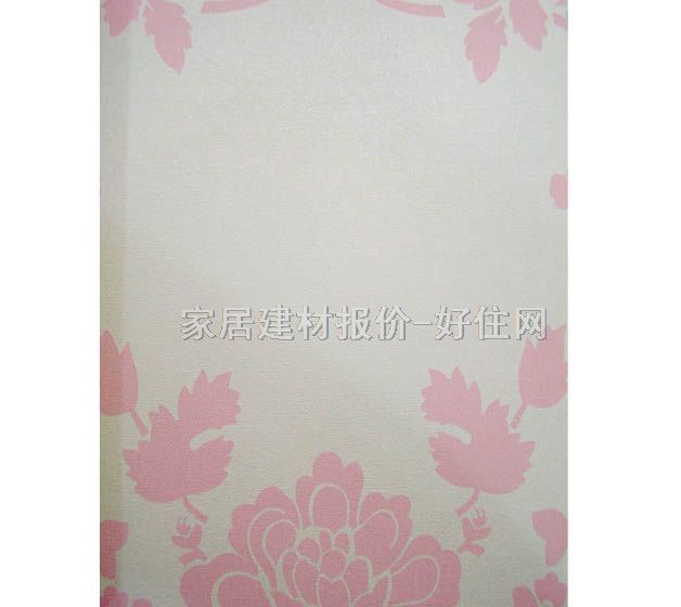 常發(fā)墻紙 PVC PW 320 寬530mm×長(zhǎng)10米 花 白色 粉色