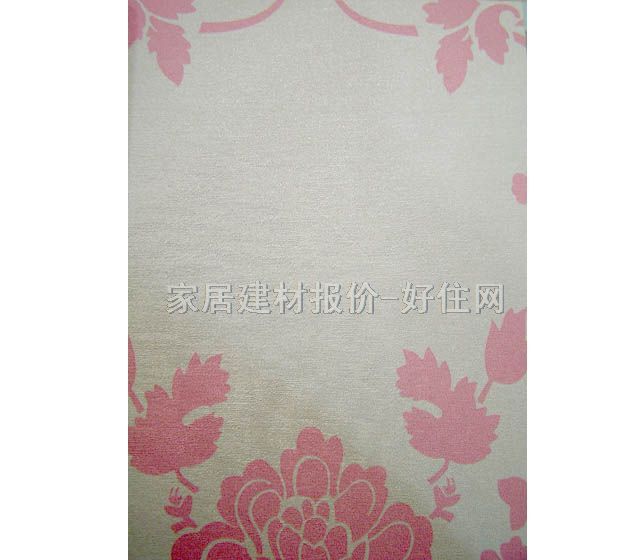 常發(fā)墻紙 PVC PW 320 寬530mm×長(zhǎng)10米 花 白色 粉色