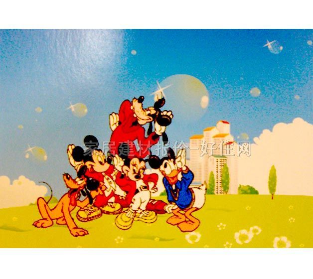 Sun Feel I墻紙 PP紙壁畫S5009 訂做 卡通 藍(lán)色