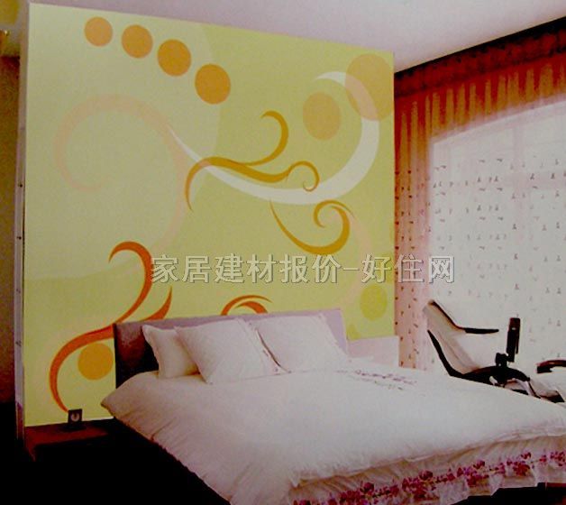 Sun Feel I墻紙 PP紙壁畫S6029 訂做 葉紋 黃色