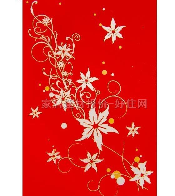 Sun Feel I墻紙 PP紙壁畫S6038 訂做 花 紅色